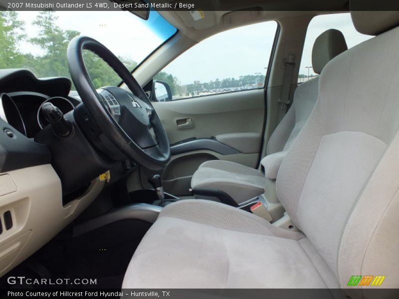 Desert Sand Metallic / Beige 2007 Mitsubishi Outlander LS 4WD