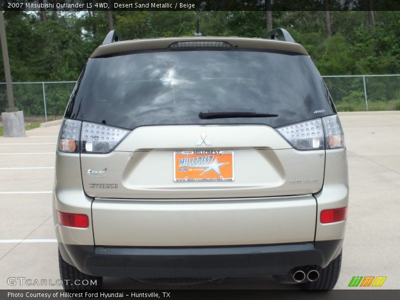 Desert Sand Metallic / Beige 2007 Mitsubishi Outlander LS 4WD