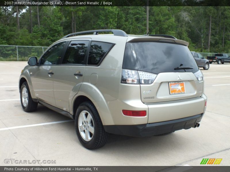 Desert Sand Metallic / Beige 2007 Mitsubishi Outlander LS 4WD