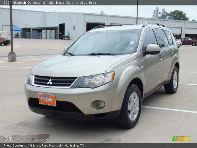 Desert Sand Metallic / Beige 2007 Mitsubishi Outlander LS 4WD