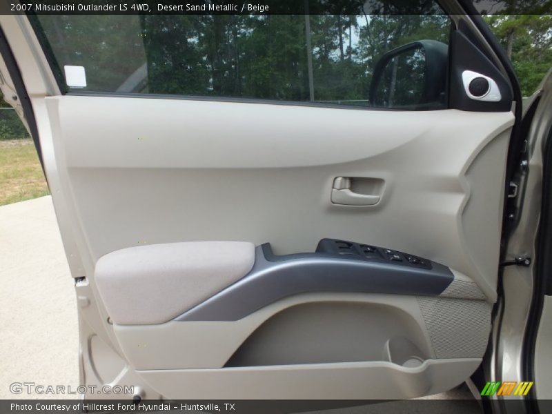 Desert Sand Metallic / Beige 2007 Mitsubishi Outlander LS 4WD