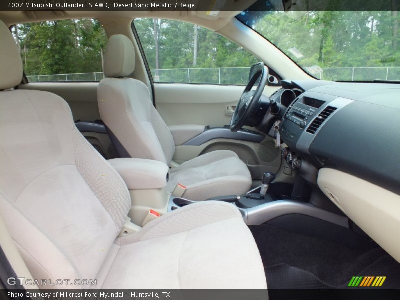 Desert Sand Metallic / Beige 2007 Mitsubishi Outlander LS 4WD