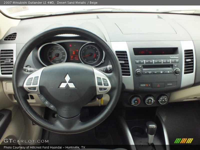 Desert Sand Metallic / Beige 2007 Mitsubishi Outlander LS 4WD