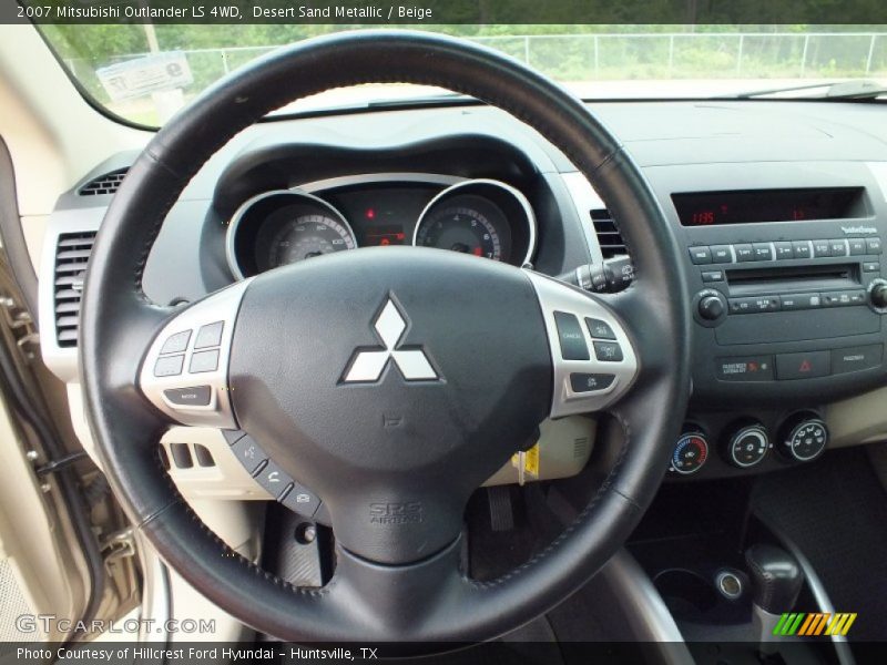 Desert Sand Metallic / Beige 2007 Mitsubishi Outlander LS 4WD