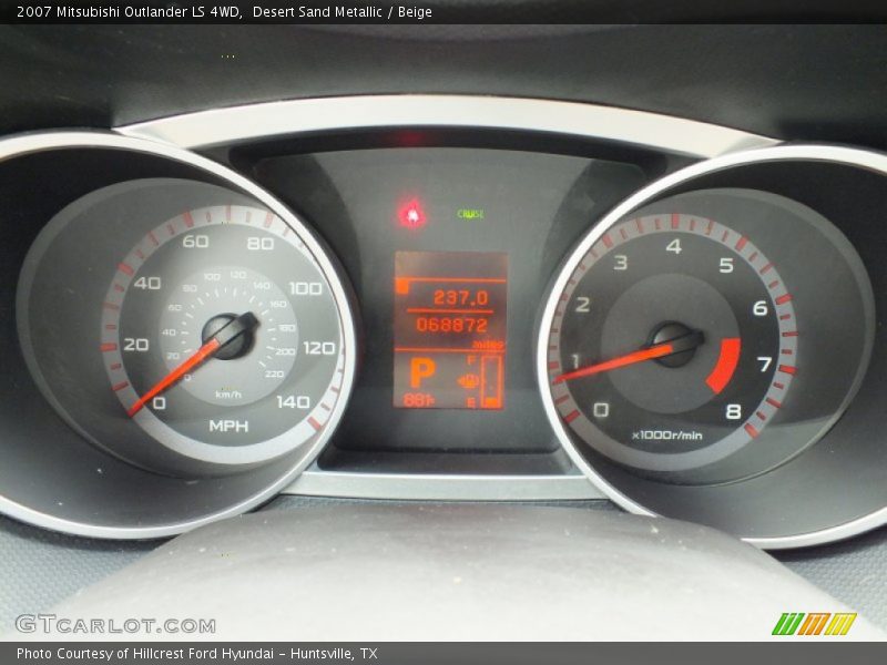 Desert Sand Metallic / Beige 2007 Mitsubishi Outlander LS 4WD