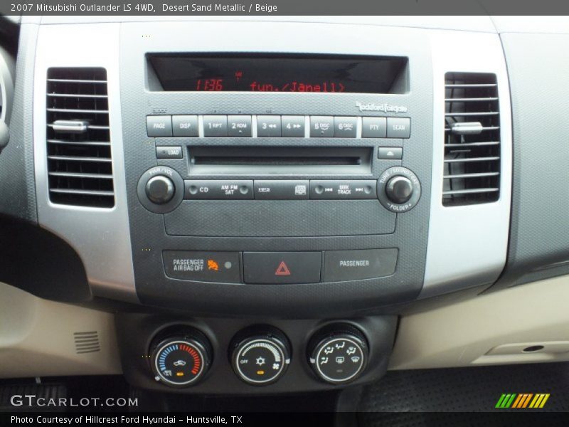 Desert Sand Metallic / Beige 2007 Mitsubishi Outlander LS 4WD