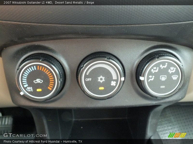 Desert Sand Metallic / Beige 2007 Mitsubishi Outlander LS 4WD