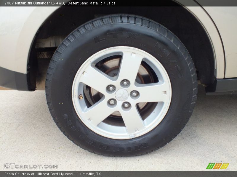 Desert Sand Metallic / Beige 2007 Mitsubishi Outlander LS 4WD