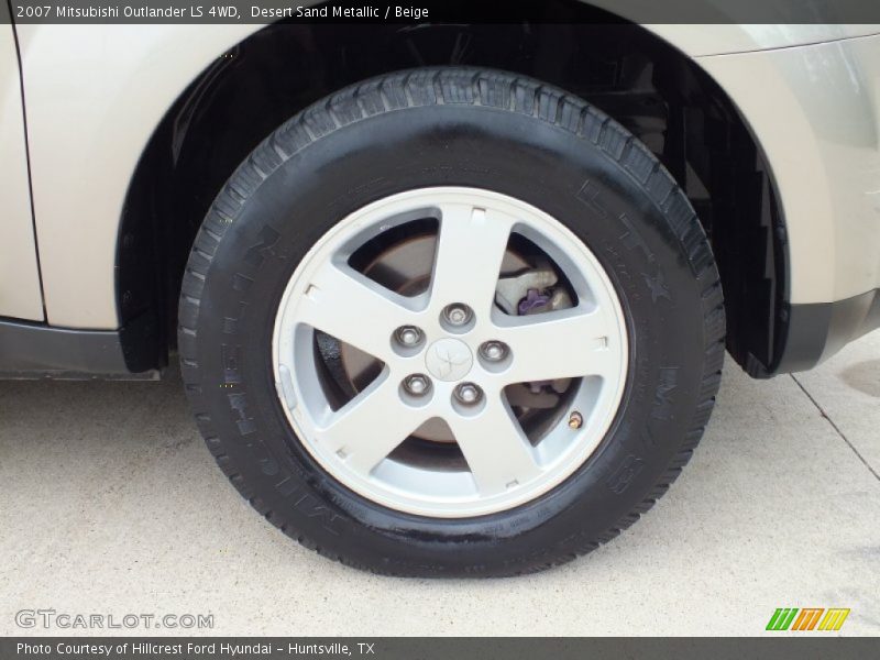 Desert Sand Metallic / Beige 2007 Mitsubishi Outlander LS 4WD