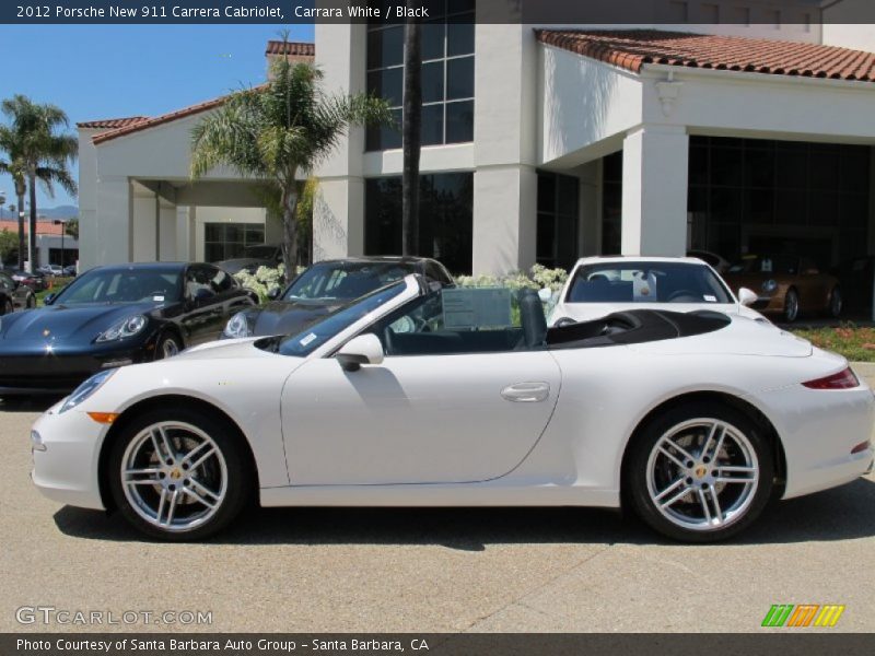 Carrara White / Black 2012 Porsche New 911 Carrera Cabriolet