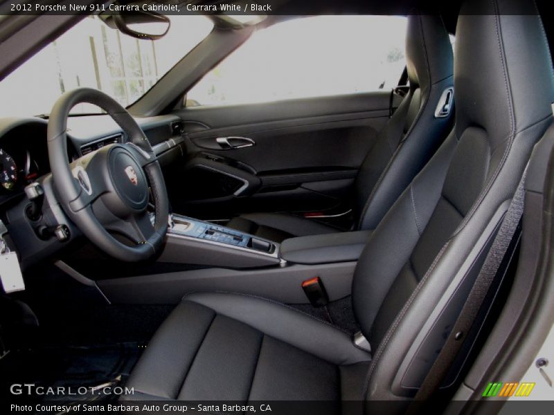  2012 New 911 Carrera Cabriolet Black Interior