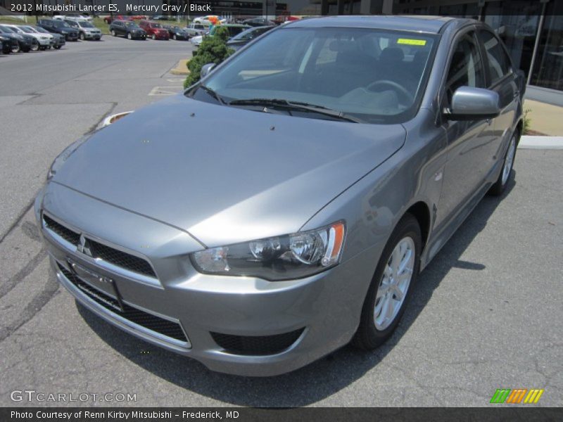 Mercury Gray / Black 2012 Mitsubishi Lancer ES