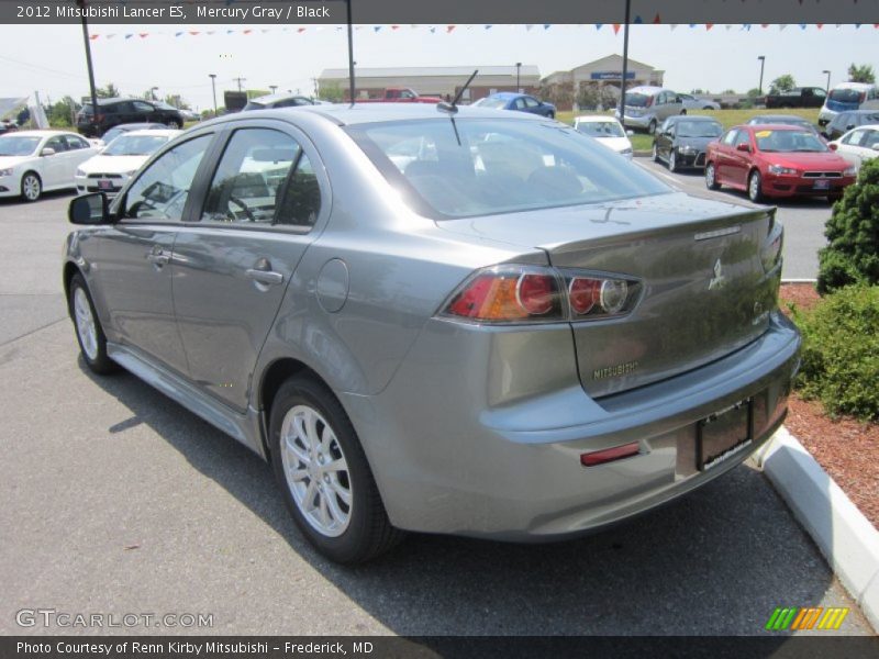 Mercury Gray / Black 2012 Mitsubishi Lancer ES