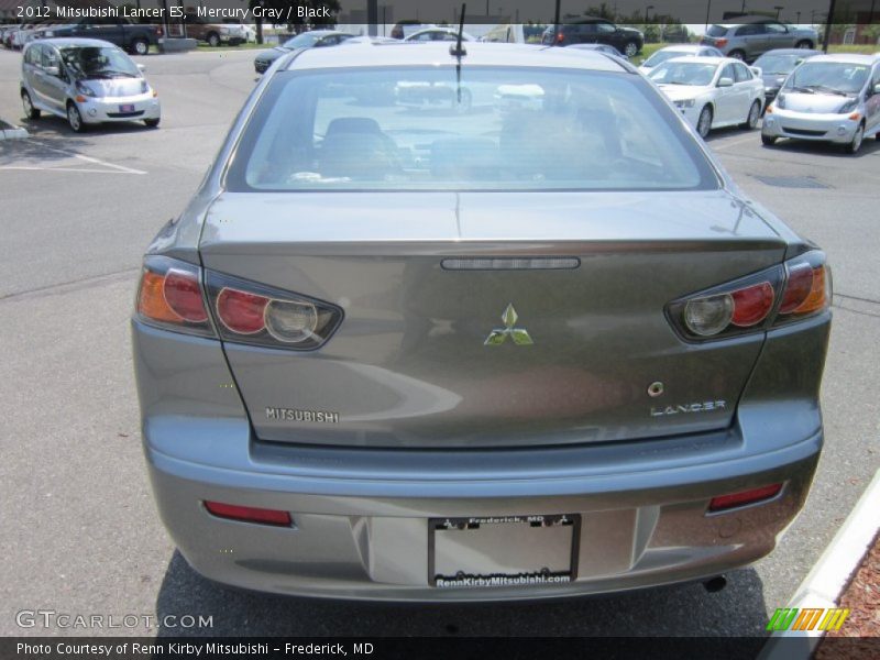 Mercury Gray / Black 2012 Mitsubishi Lancer ES