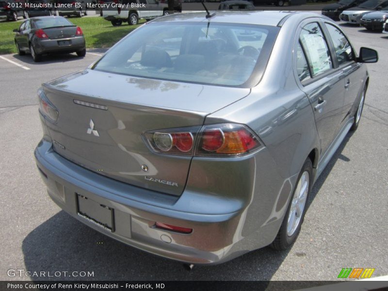 Mercury Gray / Black 2012 Mitsubishi Lancer ES