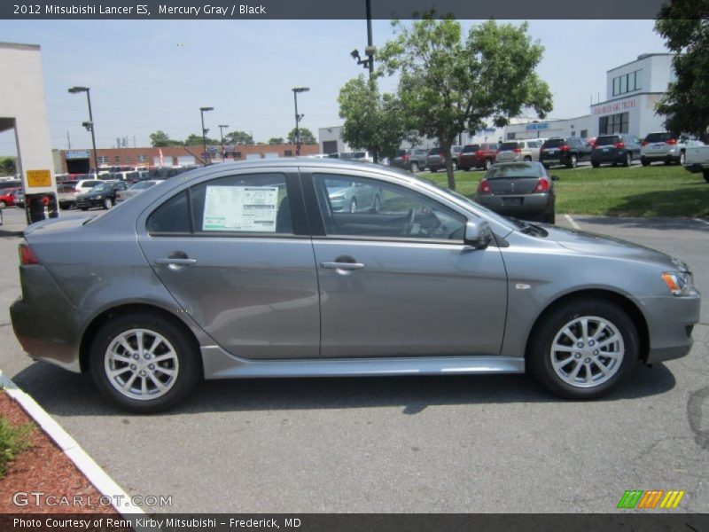 Mercury Gray / Black 2012 Mitsubishi Lancer ES