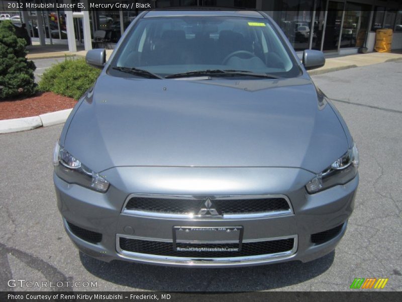 Mercury Gray / Black 2012 Mitsubishi Lancer ES
