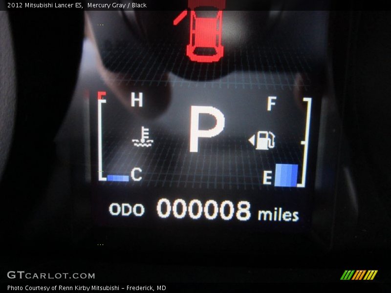 Mercury Gray / Black 2012 Mitsubishi Lancer ES