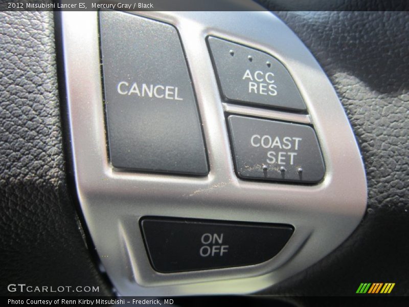 Mercury Gray / Black 2012 Mitsubishi Lancer ES