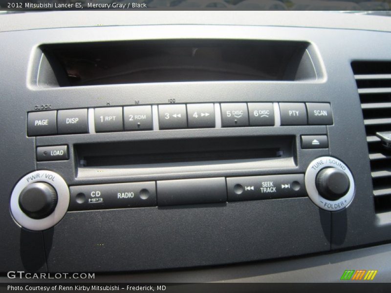 Mercury Gray / Black 2012 Mitsubishi Lancer ES