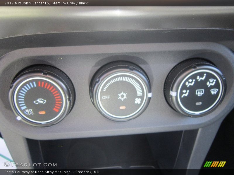 Mercury Gray / Black 2012 Mitsubishi Lancer ES