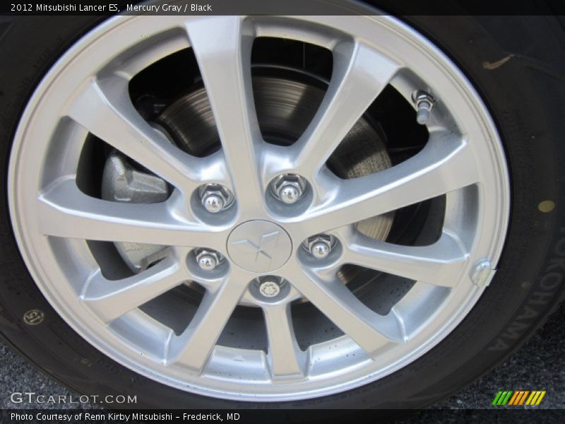 Mercury Gray / Black 2012 Mitsubishi Lancer ES