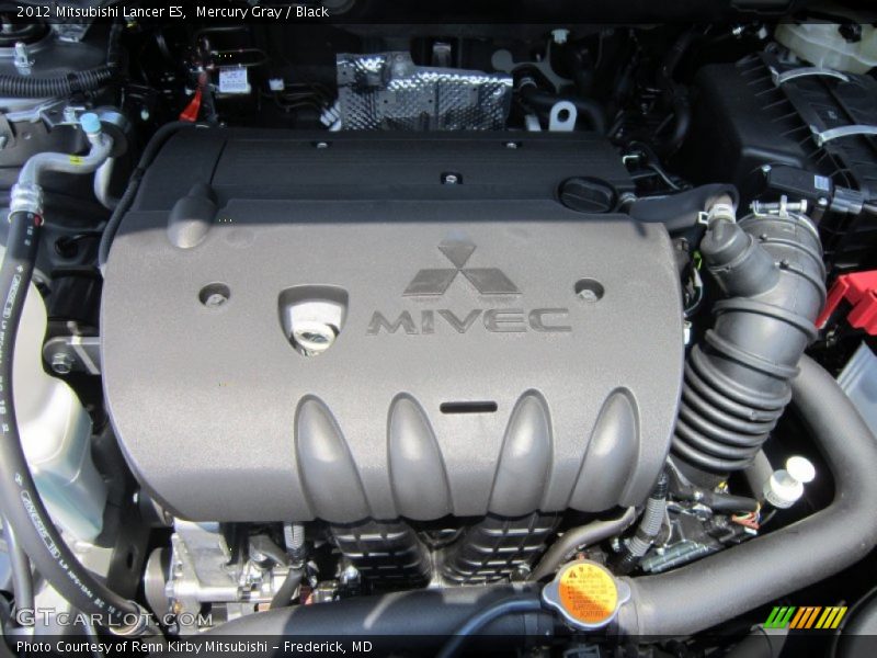 Mercury Gray / Black 2012 Mitsubishi Lancer ES