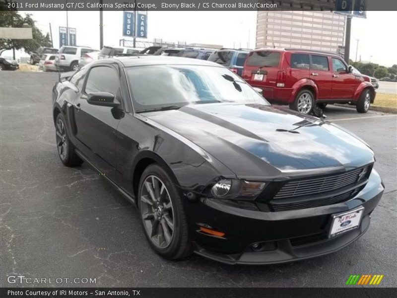 Ebony Black / CS Charcoal Black/Carbon 2011 Ford Mustang GT/CS California Special Coupe