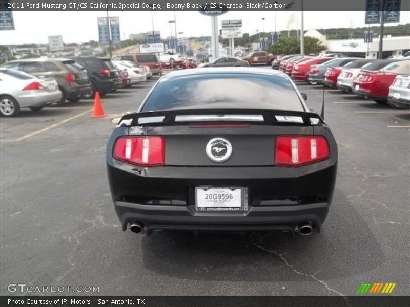 Ebony Black / CS Charcoal Black/Carbon 2011 Ford Mustang GT/CS California Special Coupe