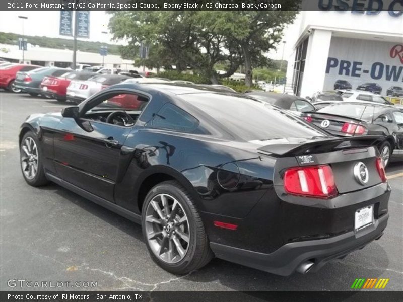 Ebony Black / CS Charcoal Black/Carbon 2011 Ford Mustang GT/CS California Special Coupe