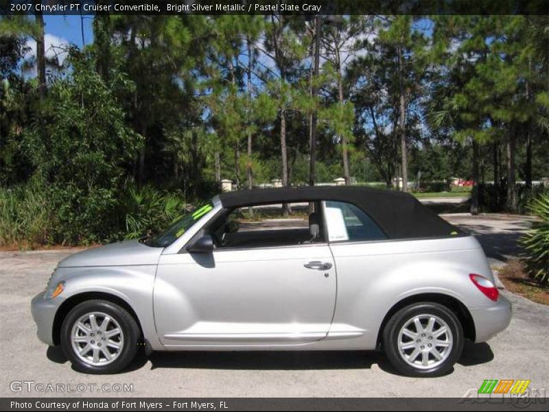 Bright Silver Metallic / Pastel Slate Gray 2007 Chrysler PT Cruiser Convertible