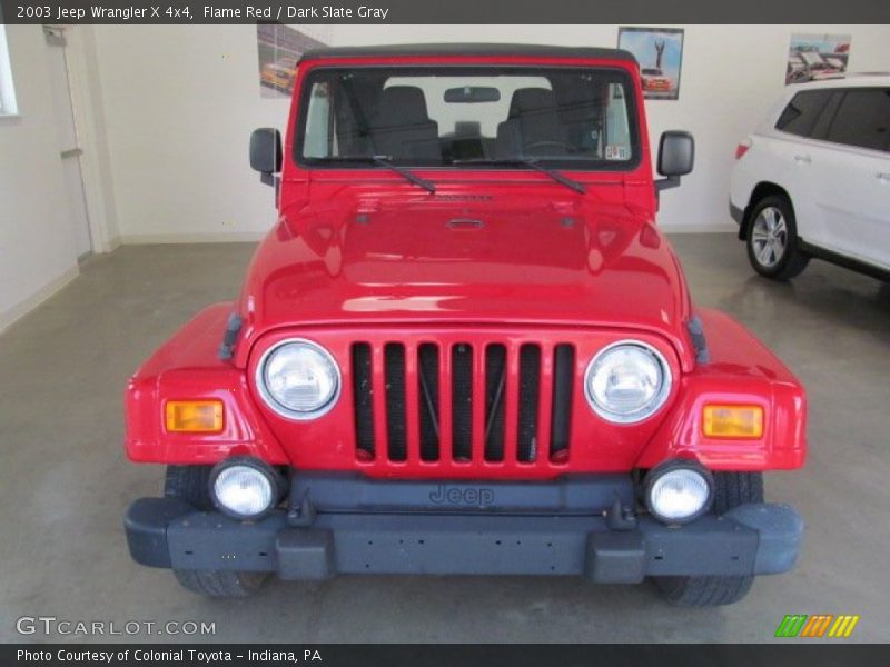 Flame Red / Dark Slate Gray 2003 Jeep Wrangler X 4x4