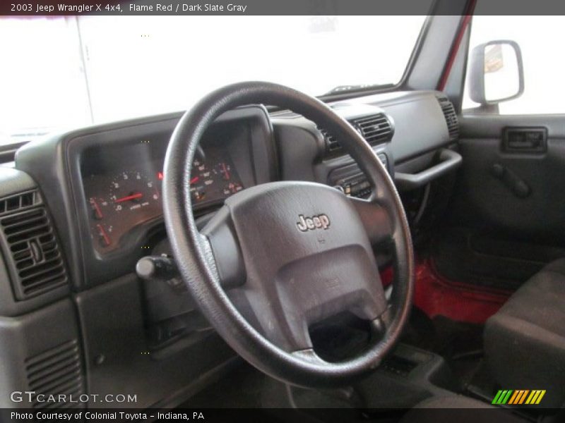 Flame Red / Dark Slate Gray 2003 Jeep Wrangler X 4x4