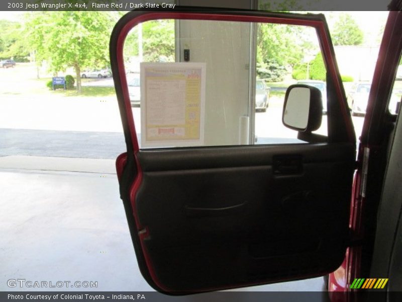 Flame Red / Dark Slate Gray 2003 Jeep Wrangler X 4x4