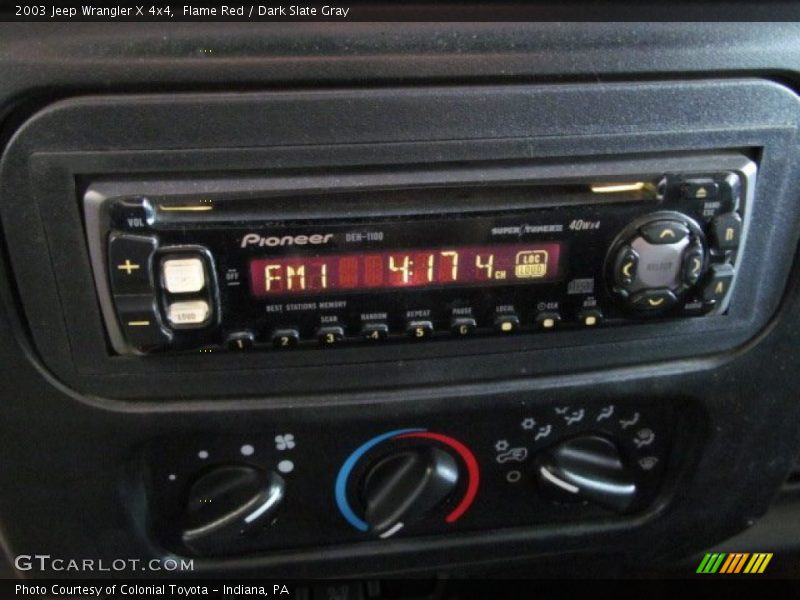 Flame Red / Dark Slate Gray 2003 Jeep Wrangler X 4x4