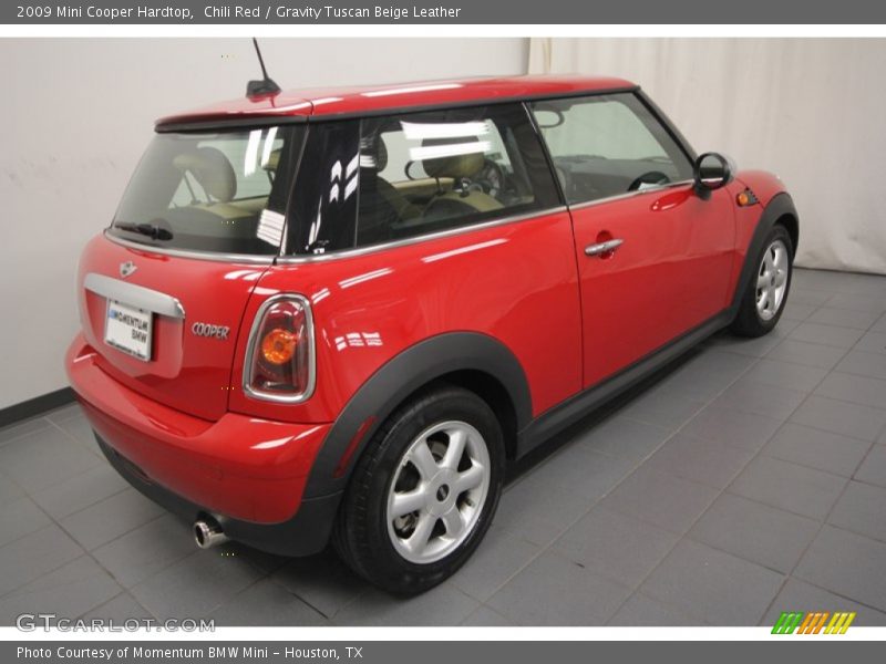Chili Red / Gravity Tuscan Beige Leather 2009 Mini Cooper Hardtop