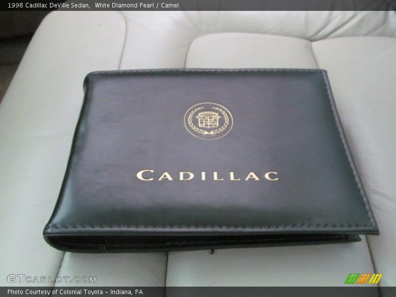 White Diamond Pearl / Camel 1998 Cadillac DeVille Sedan
