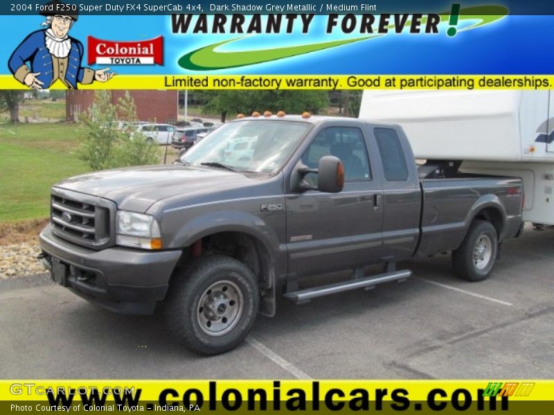 Dark Shadow Grey Metallic / Medium Flint 2004 Ford F250 Super Duty FX4 SuperCab 4x4