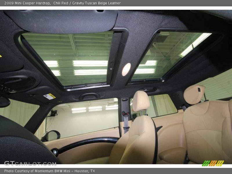 Chili Red / Gravity Tuscan Beige Leather 2009 Mini Cooper Hardtop