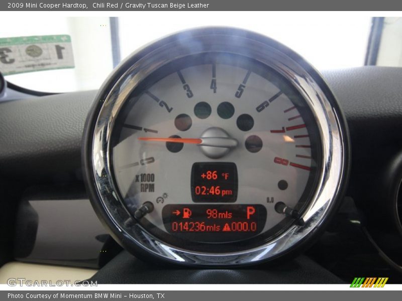 Chili Red / Gravity Tuscan Beige Leather 2009 Mini Cooper Hardtop