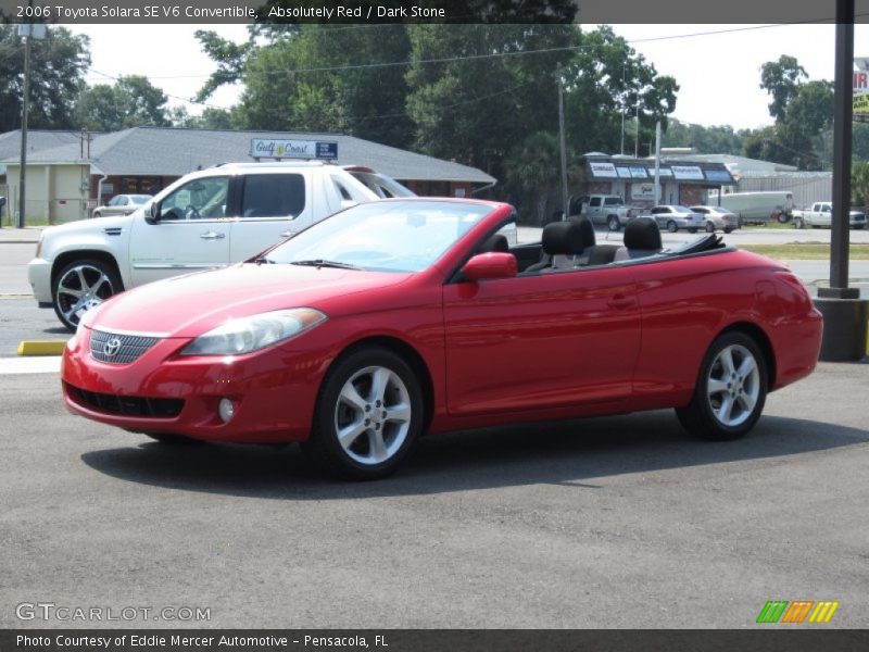 Absolutely Red / Dark Stone 2006 Toyota Solara SE V6 Convertible