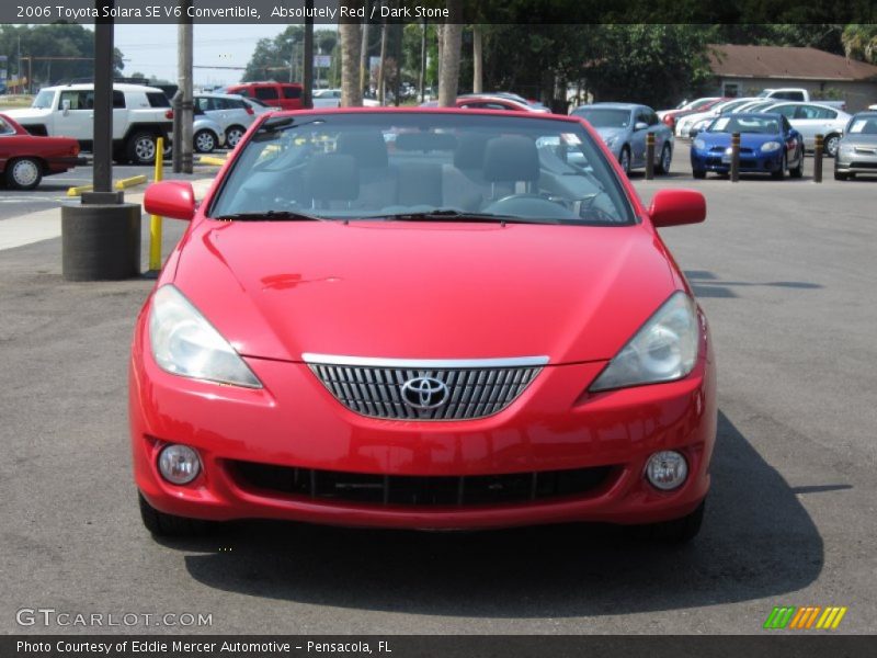 Absolutely Red / Dark Stone 2006 Toyota Solara SE V6 Convertible