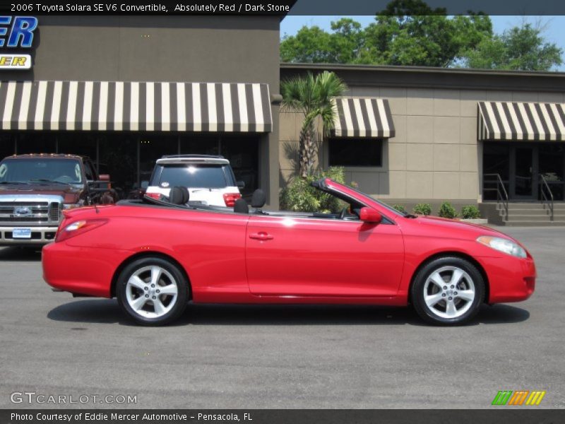 Absolutely Red / Dark Stone 2006 Toyota Solara SE V6 Convertible