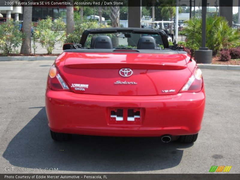 Absolutely Red / Dark Stone 2006 Toyota Solara SE V6 Convertible