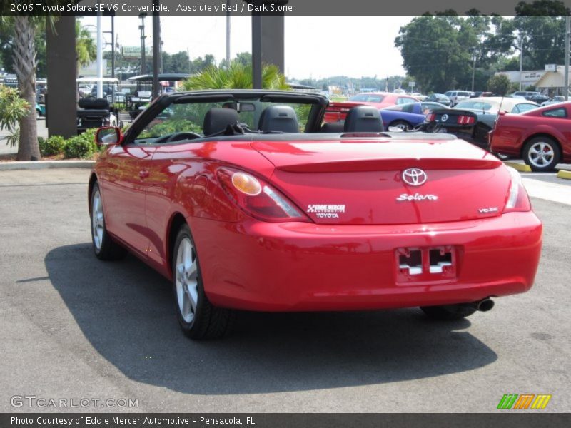 Absolutely Red / Dark Stone 2006 Toyota Solara SE V6 Convertible
