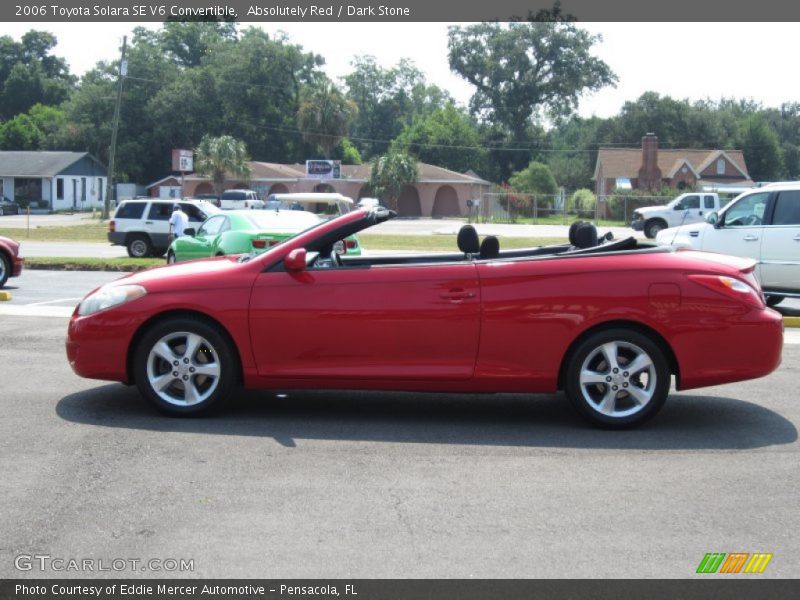 Absolutely Red / Dark Stone 2006 Toyota Solara SE V6 Convertible