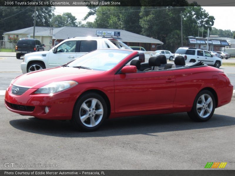 Absolutely Red / Dark Stone 2006 Toyota Solara SE V6 Convertible