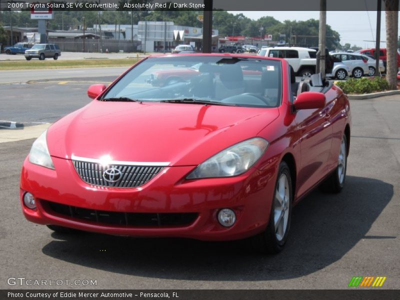 Absolutely Red / Dark Stone 2006 Toyota Solara SE V6 Convertible