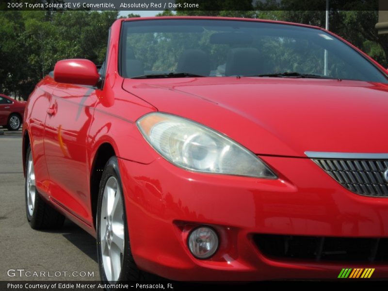 Absolutely Red / Dark Stone 2006 Toyota Solara SE V6 Convertible