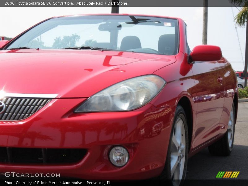 Absolutely Red / Dark Stone 2006 Toyota Solara SE V6 Convertible